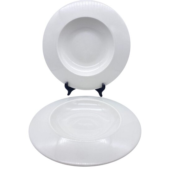 Steelite Distinction Float White wide rim soup pasta Bowl minimalist 19oz - Picture 1 of 16